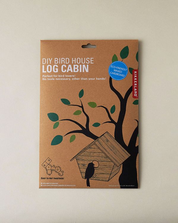DIY Long Cabin Birdhouse Kit Package