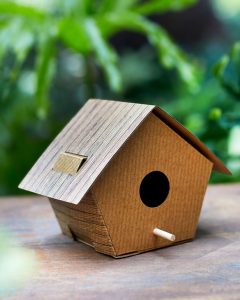 DIY Long Cabin Birdhouse Kit Sample