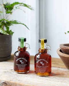 Whiskey Hollow Pure Pennsylvania Original and Vanilla Maple Syrup Duo