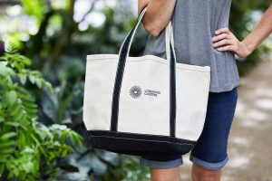 Longwood Gardens Embroidered Boat Tote