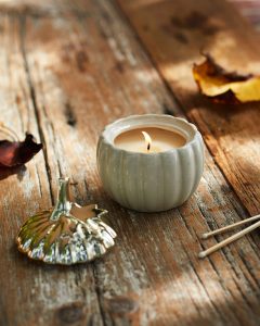 Maple Marshmallow Pumpkin Shaped Candle