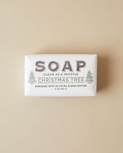 Clean as a Whistle Christmas Tree Soap