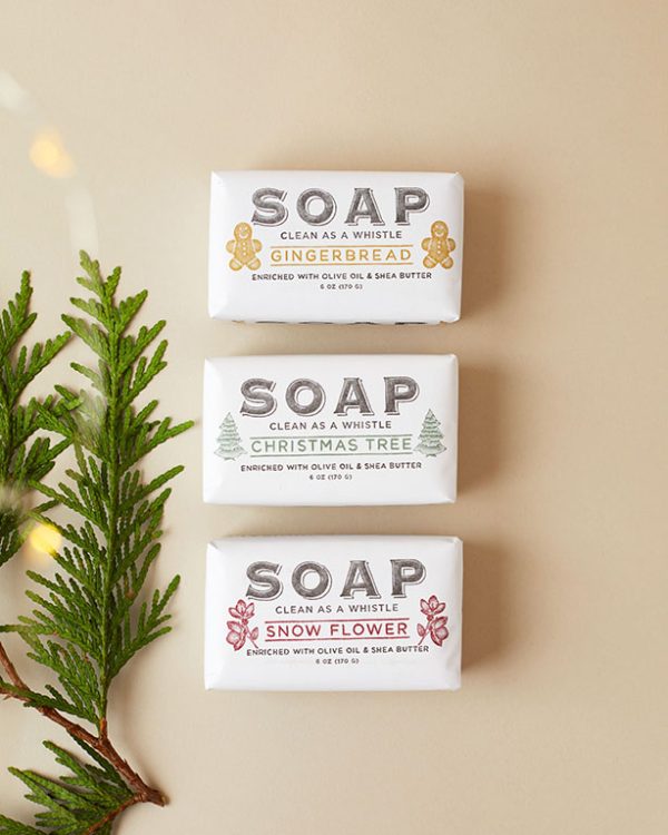Clean as a Whistle Gingerbread Soap Trio