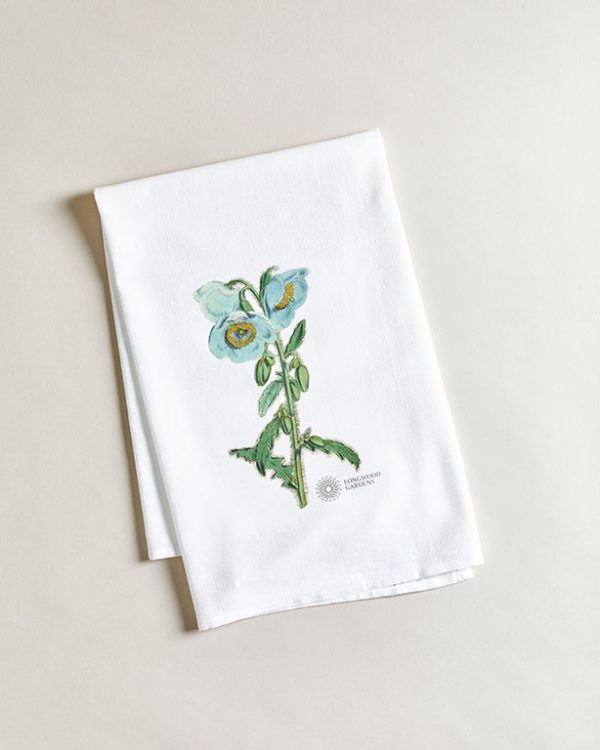 Blue Poppy Tea Towel